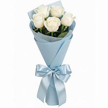 Букет 5 Белых роз Проуд #REPLACE_PRED# Скопине