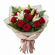 Букет цветов из:  Лилии и Розы в Скопине