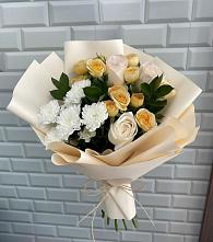 Букет цветов из:  Розы и Хризантемы #REPLACE_PRED# Скопине