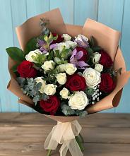 Букет цветов из:  Розы и Альстромерии в Скопине