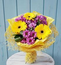 Букет цветов из:  Хризантемы и Герберы в Скопине