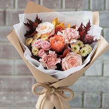 Букет цветов из:  Гвоздики, Хризантемы и Розы в Скопине