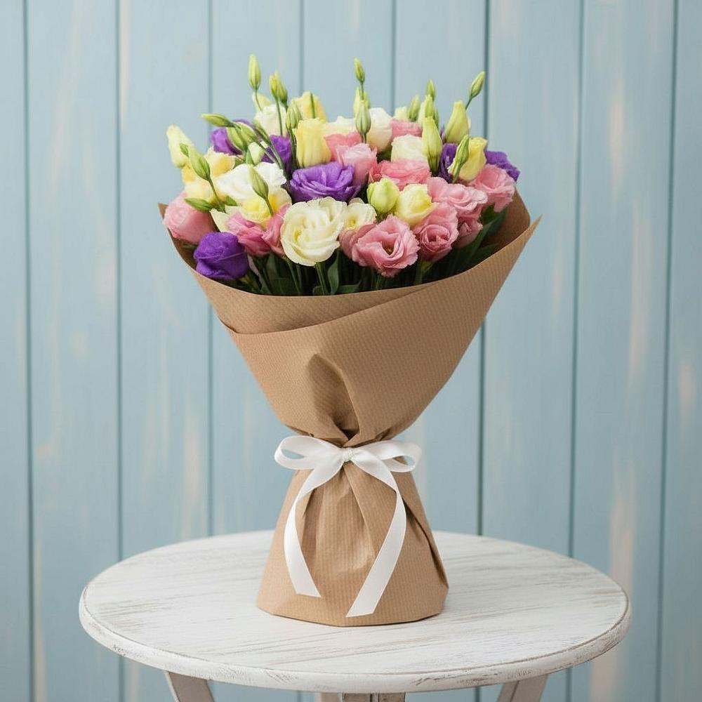 Букет цветов из: Лизиантусы в Скопине