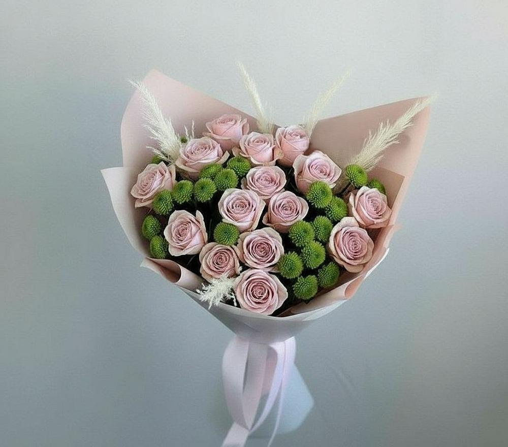 Букет цветов из: Розы и Хризантемы в Скопине