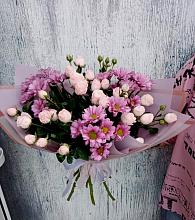 Букет цветов из:  Розы и Хризантемы #REPLACE_PRED# Скопине