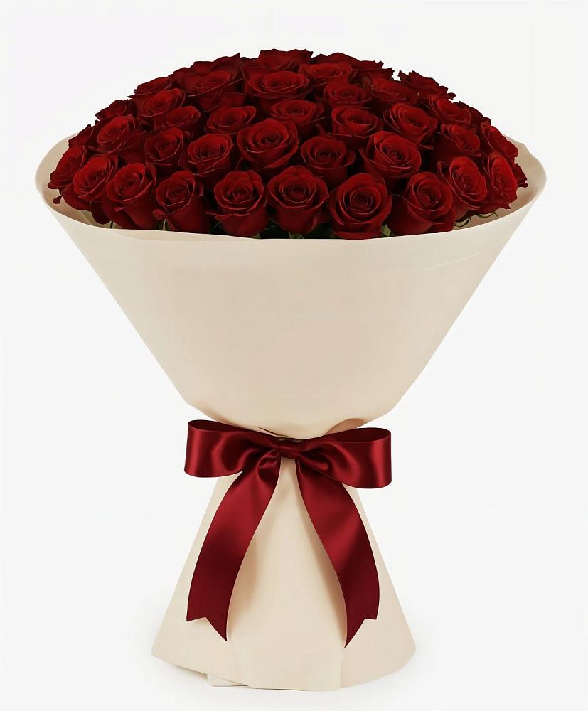 Букет 101 Бордовая роза Блэк Бакарра в Скопине